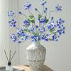 Faux Columbine Flower Artificial Flowers with Bendable Stems Realistic Fake Flower Stem for Home Office Wedding Bouquets Decor