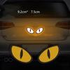 2pcs Devil Cat Eyes Warning Car Reflective Safety Tape Sticker for Auto Truck Motorcycle Trailer Safety Warning Strip