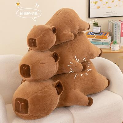 Кукла капибара Подушка для сна капибары Плюшевая игрушка Подушка-подушка для кровати и дивана Женская