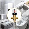 New Bathroom Shower Faucet Brass Thermostatic Mixer Valve Static Pipe Thermostat Faucets Water Temperature Control Bidet Shower