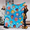 Bubble Guppies Theme Printed Blanket - Perfect for Couch, Bed, Travel & Outdoor Use | Machine Washable, Cozy & Durable.