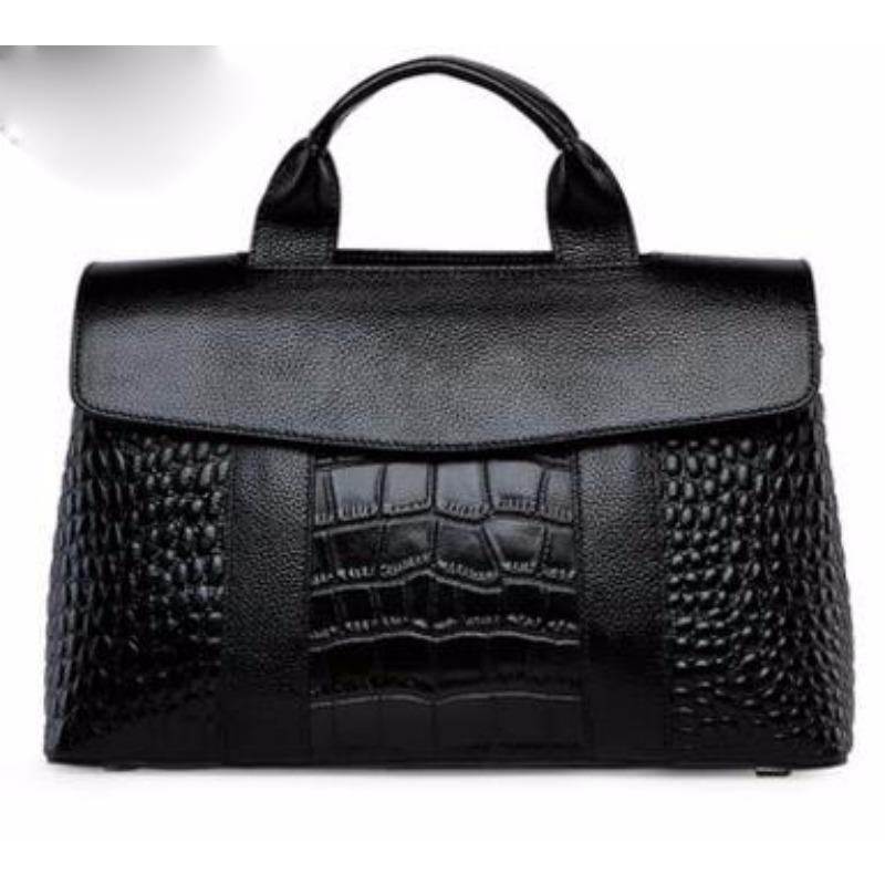 Design Sense Crocodile Handbag Fashion All-match Women's Bag Popular Large Capacity Bag