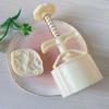 75G Pastry Mould Press with Detachable Flower Stamps and Spring Release Action for Manual Pastry Shaping, Dessert Preps, and Home Baking Use
