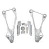 Motorcycle Rear Footrest Foot Pegs For KAWASAKI Ninja ZX6R 2005-2008 2007 2006 ZX636 2005-2006 Silver/Black/Matte Black