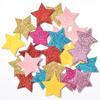 60Pcs Mixed Glitter Leather Patches Star Shape Applique for Craft/Clothes/Hairpin DIY Scrapbooking Accessories