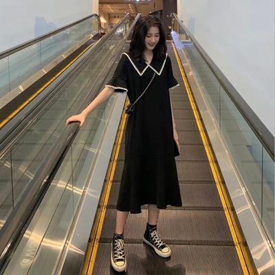 Платье миди и макси большого размера свободного кроя с лацканами, летнее платье, длинное платье для беременных