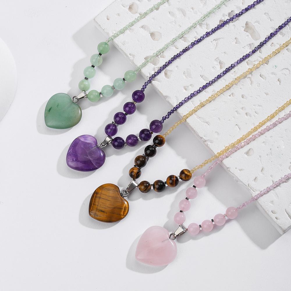 Богемское ожерелье-ключица из натурального аметиста