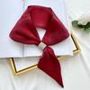 Diamond Wraps Neck Satin False Collar Fashion Cross Scarves