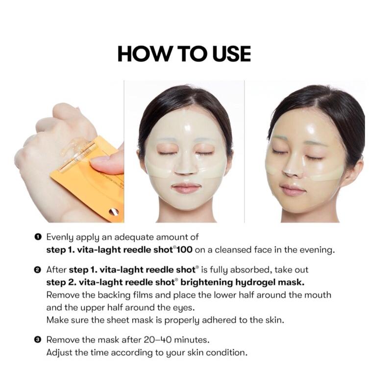 VT Vita-Light Reedle Shot 100 2-Step Hydrogel Mask 34.5g