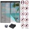 Magnetic Window Screen, Screen Door Mesh Window Screen Curtain, Magnetic Closing Door Screen To Keep Bugs Out, Black