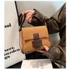 Women Autumn Vintage Crossbody Bags  New Flap Design Small Square Pack Classic Suede Velvet Lady Shoulder Bag