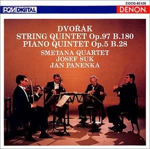 CD SMETANA QUARTET, DVORAK, SOUK (JOSE - Dvorak: String Quintet No. 3 In E-f COCQ85128 Japan ObiClassical Used