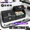Leather  Car Trunk Advanced Double Color Storage Box Valve Cap Accessories For BMW X1 X2 X3 X5 X4 X6 X7 iX3 F20 F10 F07 E70 E4