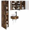 Bathroom Furniture Set 5 pcs Smoked Oak