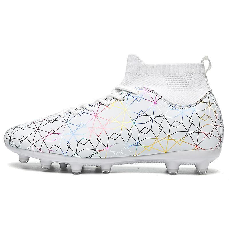 Мужские футбольные бутсы Нескользящие AG/TF футбольные шипы Ботильоны Унисекс Большой размер Сверхлегкие футбольные бутсы Кроссовки для мальчиков