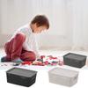 Large With Cover Toy Book Basket Hollow Woven Storage Boxes Hollow Out Breathable Clothes Basket Natural And Simple Storage Case