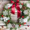 36 Pack White Christmas Snowflakes Ornaments Navidad Hanging Plastic Glitter Xmas Pendant For Winter Christmas Tree Decorations 7