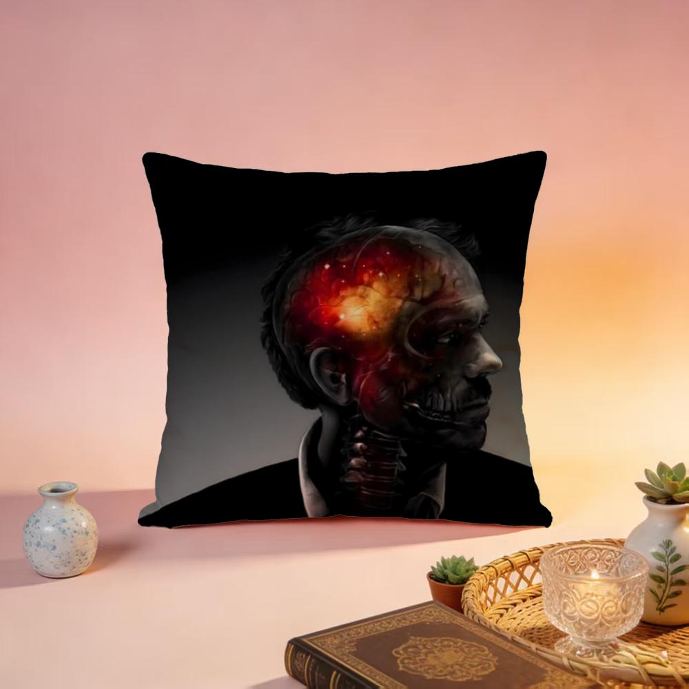Fashion HHouseable Cushion Cover Premium SkinFriendly Pillow Case MultiPurpose for Home Office Travel