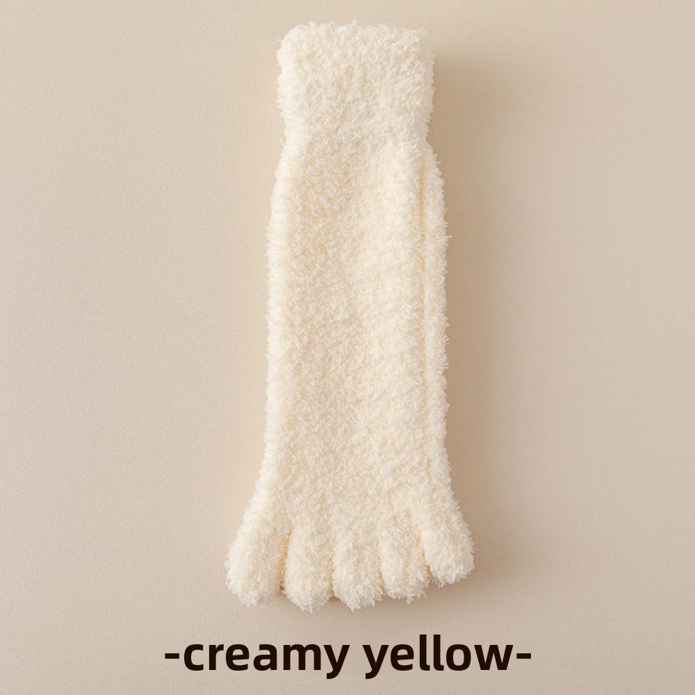 Зимние носки с пятью пальцами из кораллового флиса – Утепленные теплые носки для сна и дома для мужчин и женщин