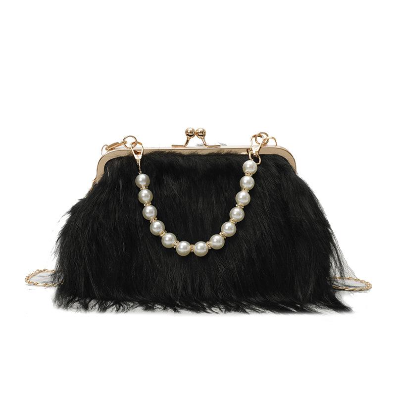Fringed Pearl Chain Fairy Style Crossbody Bag
