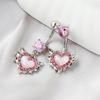 Heart Belly Button Rings Pink Women  Belly Ring Dangle Navel Piercing Barbell Pircing Body Jewelry