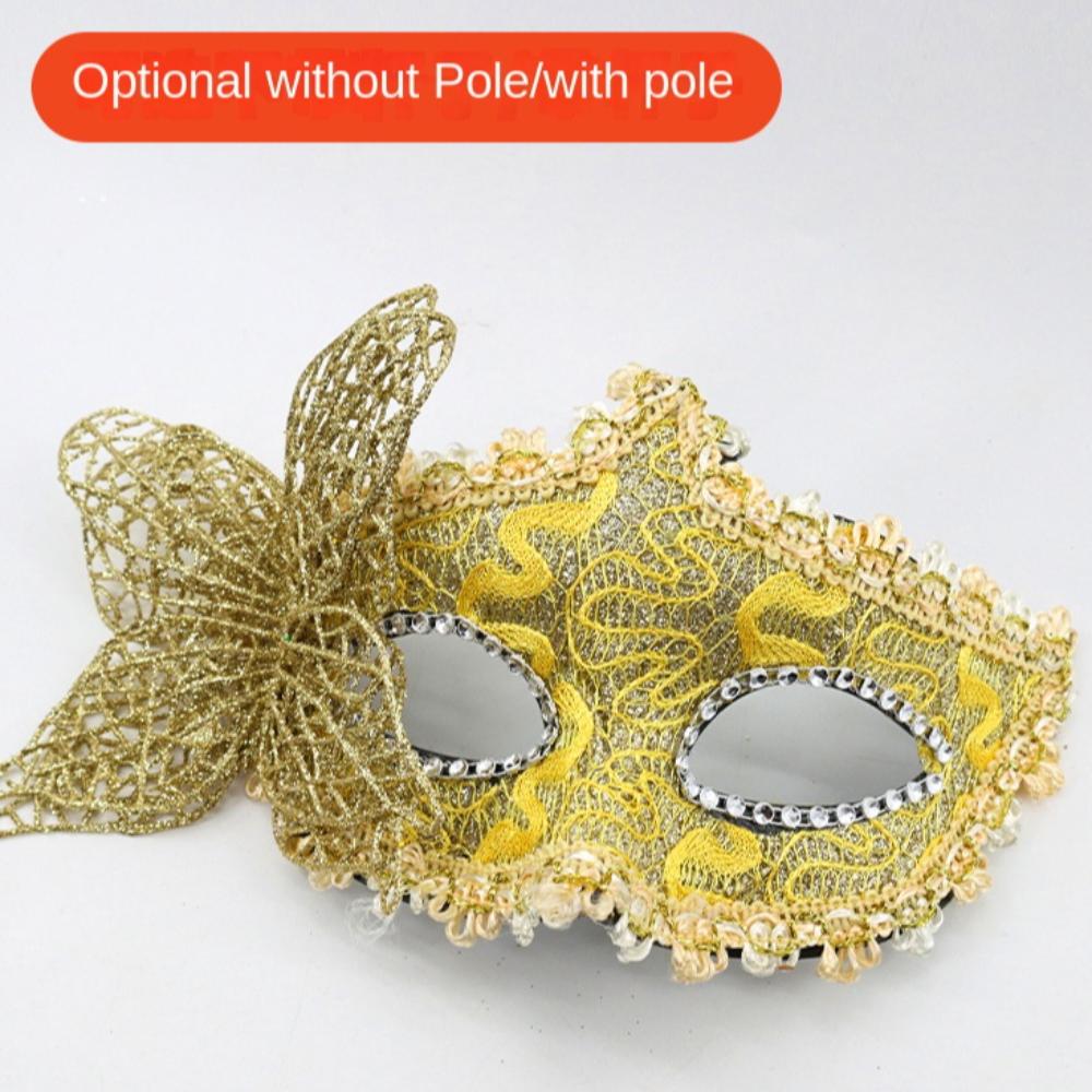 Halloween Dressing Halloween Party Mask with Rod Masquerade Mask Party Face Mask Halloween Party