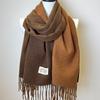 Double-sided Two Colors Scarf Simple Basic Imitation Cashmere Tassel Shawl Autumn Winter Unisex Coldproof Neck Guard Scarf