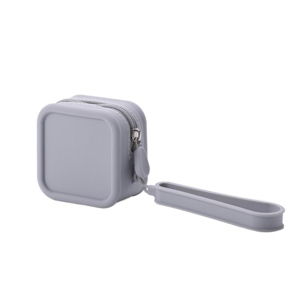 Силиконовая косметичка цвета Моранди, кошелек для монет, сумка для мелочей, многофункциональная сумка для хранения, женская