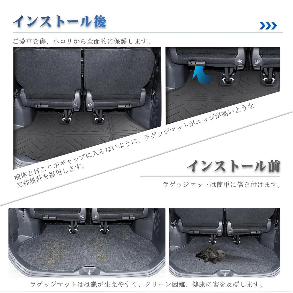 Toyota Noah Voxy 4th Generation R90W Luggage Mat Truck Mat Noah 90 Series Luggage Tray Cargo Mat Trunk Tray Floor Mat Car Parts Luggage Mat Voxy 90