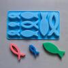 Silicone Mold Chocolate Gummy Diy Fish Shaped Cake Decoration Baking Utensils