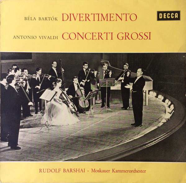 Виниловая пластинка RUDOLF BARSHAI MOSCOW CHAMBER ORCH Bartok Divertimento Vivaldi Conce W9353 DECCA 1962 Германия Классика Б/у