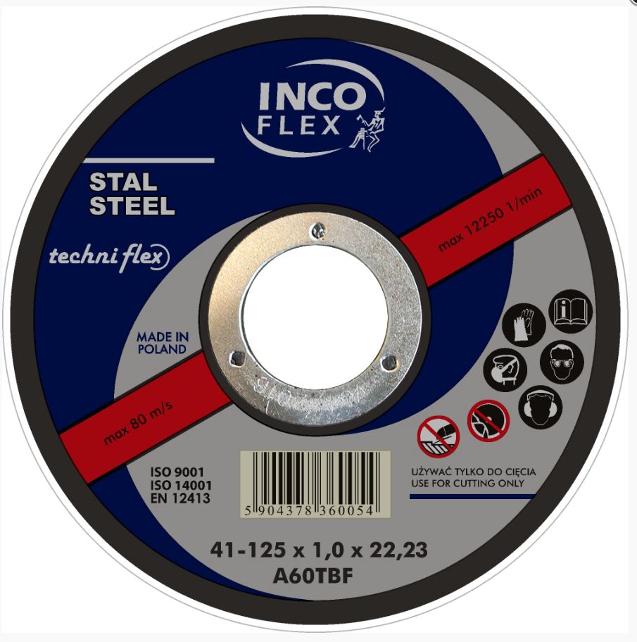 FLAT DISC T1A 125*3.2*22 - T1A 125 3.2
