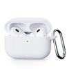 Solid color silicone one-piece earphone case for AirPods PRO1 Bluetooth earphone case with hook