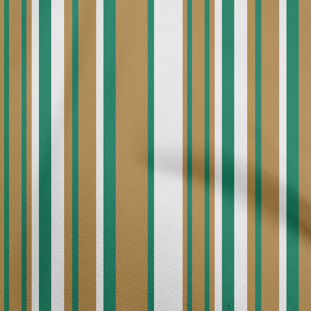 oneOone Cotton Flex Olive Green Fabric Stripes Diy Clothing Quilting Fabric Print Fabric By Yard 40 Inch