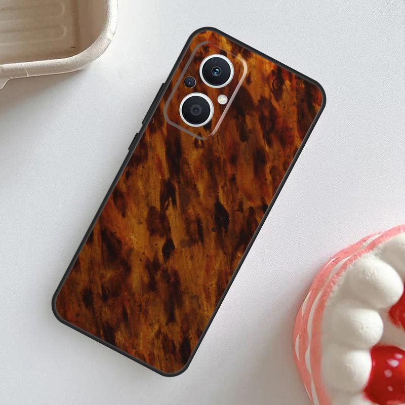 Чехол с узором под черепаховый панцирь для OPPO Reno 11F 8T 4Z 5Z 4 6 7 8 5 Lite 10 Pro OPPO Find X2 X3 Lite X5 X6 Pro