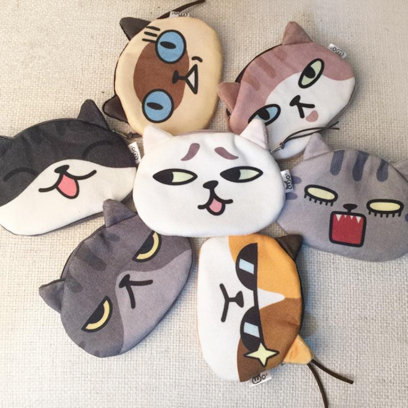 Cute Mini Cat Coin Purse Headphone Data Cable Lipstick Storage Bag Luxury Designer Wallet Clutch Bag for Women