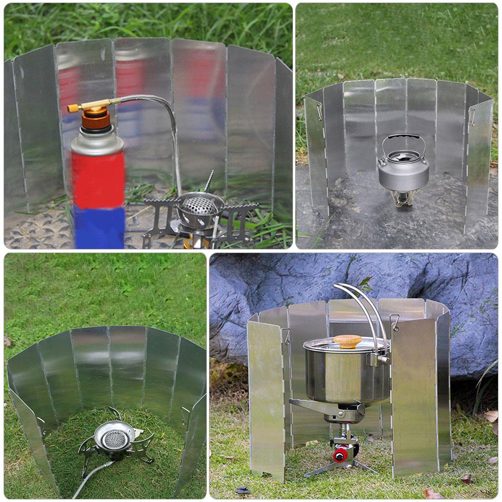 Мини-регулируемый ветрозащитный экран из алюминиевого сплава для кемпинга, аксессуары для печей, портативная ветрозащитная складная горелка для кемпинга