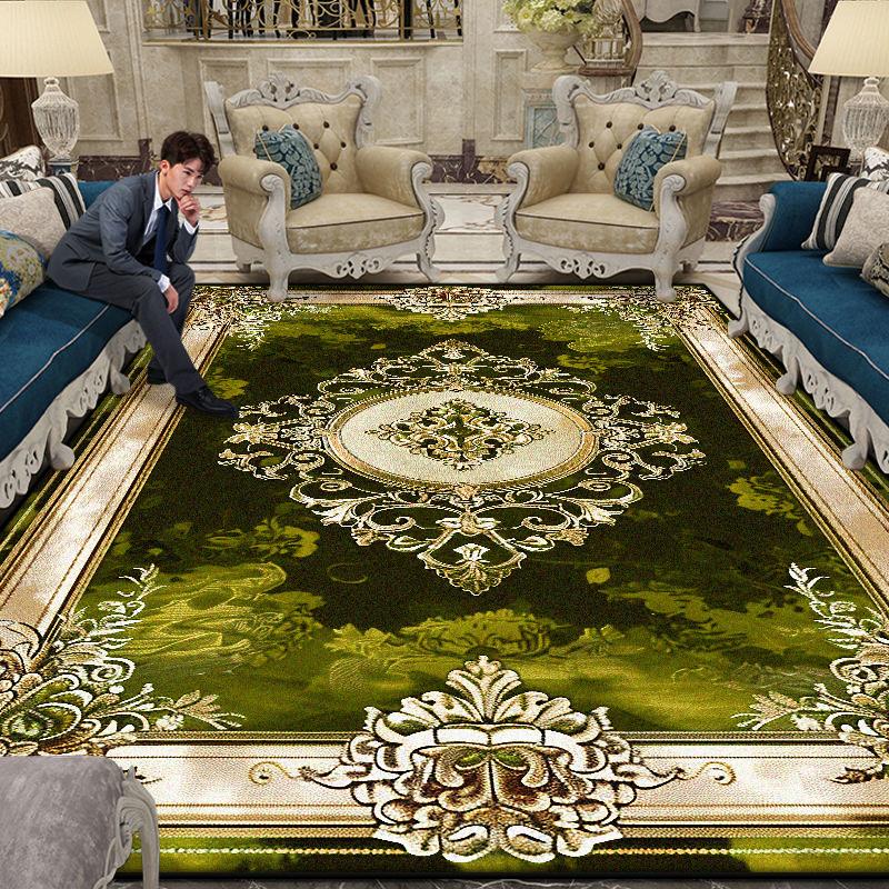 Большой Площади Великолепный Ковер Гостиная Европейское Украшение Кофейный Столик Напольный Коврик Нескользящий Ковры для Спальни Гардеробной Настраиваемый