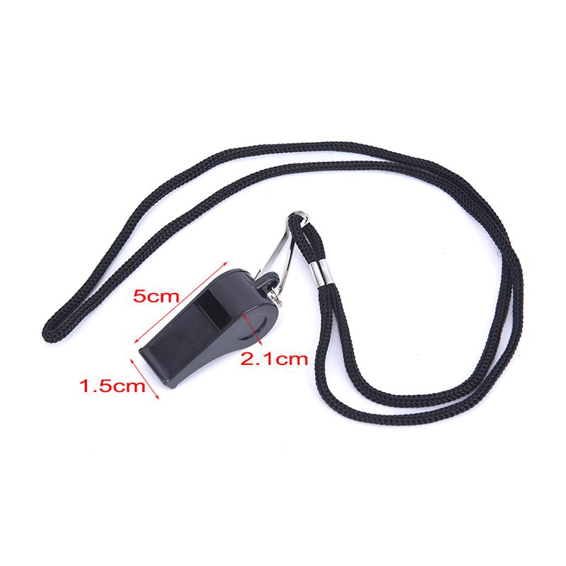 2Pcs Whistle Sports Referee Training Whistle Outdoor Survival With Lanyard