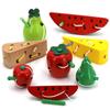 Montessori Toys Puzzle Educational Wooden Toys Baby Children Fingers Flexible Training Science Twisting Worm Toy