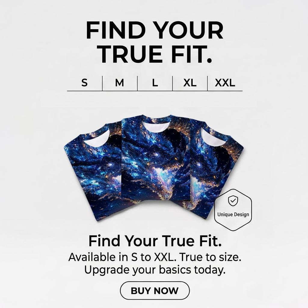 Men's Star Theme Polyester T-Shirt, Soft & Stylish Eye-Catching Daily Casual Wear Tee