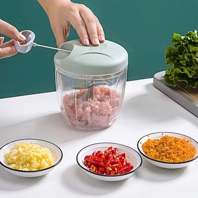 500/900 мл ручная мясорубка, измельчитель чеснока, вращающийся пресс для чеснока, дробилка, овощерезка для лука, кухонные аксессуары для приготовления пищи