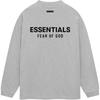 Джерси Essentials с длинным рукавом, светло-серый, мужские топы 125HO244378F