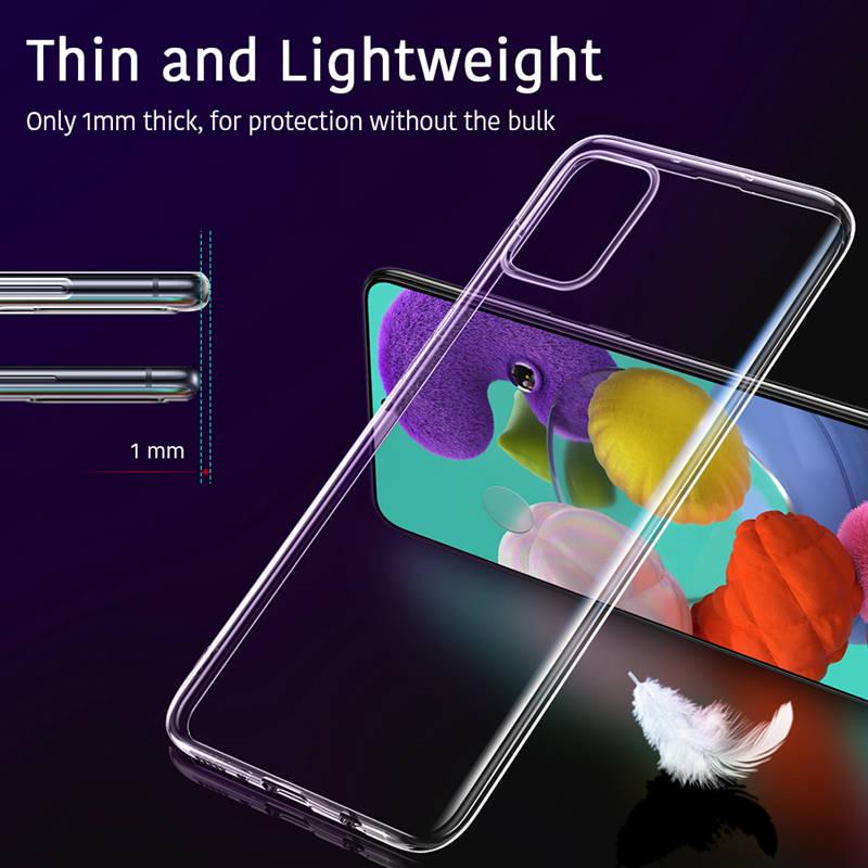 Case Samsung Galaxy S20 Ultra S10 Plus Note 10 Lite A51 A71 A12 A21S A50 A22 A52 A53 Thin Transparent Soft Case