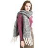 Autumn and Winter Circle Sand Thick Tassel Flower Matching Scarf Shawl Thick Braid Thickened Tonglu Scarf