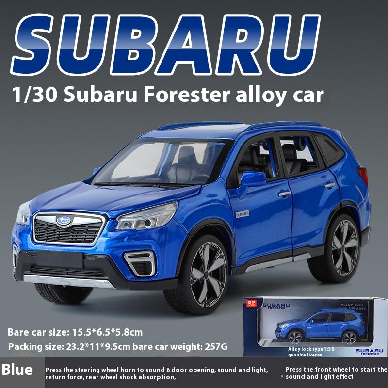 EHI1 1:30 Subaru Forester Внедорожник Литой Сплав Внедорожная Модель Компьютерный Настольный Орнамент Подарок Детям День Рождения Для Мальчиков Коллекция