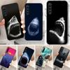 Cool Scary Shark Phone Case For Xiaomi Mi 12 11T 10T 9T Lite Pro Ultra Note 10 Poco F3 F4 X4 GT Soft Black Phone Cover