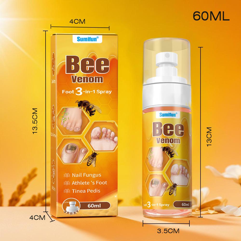 Sumifun 60/120/300 мл Спрей для ухода за ногами пчелы Облегчает бери-бери Запах ногтей Антибактериальный Онихомикоз Восстанавливающий спрей Летний предмет первой необходимости