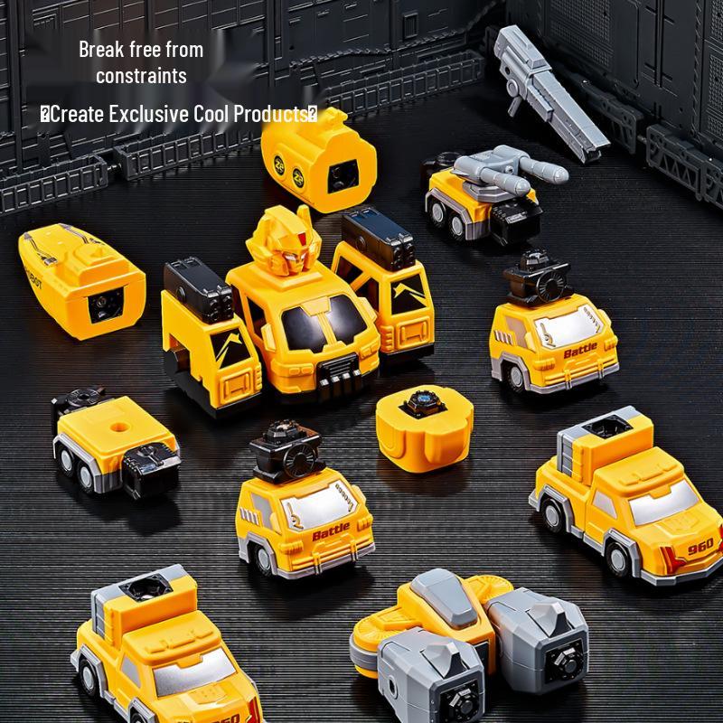 Детские магнитные конструкторы: 3D робот-меха Оптимус Прайм Образовательная игрушка