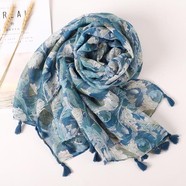 Брендовый дизайнерский женский шарф, теплый принт, пляжный саронг, шали, роскошные хлопковые и льняные банданы, мусульманский хиджаб, женские шарфы с кисточками, парео